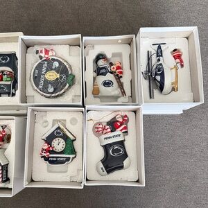 Penn State Holiday Ornaments - Set of Collegiate Christmas Decorations